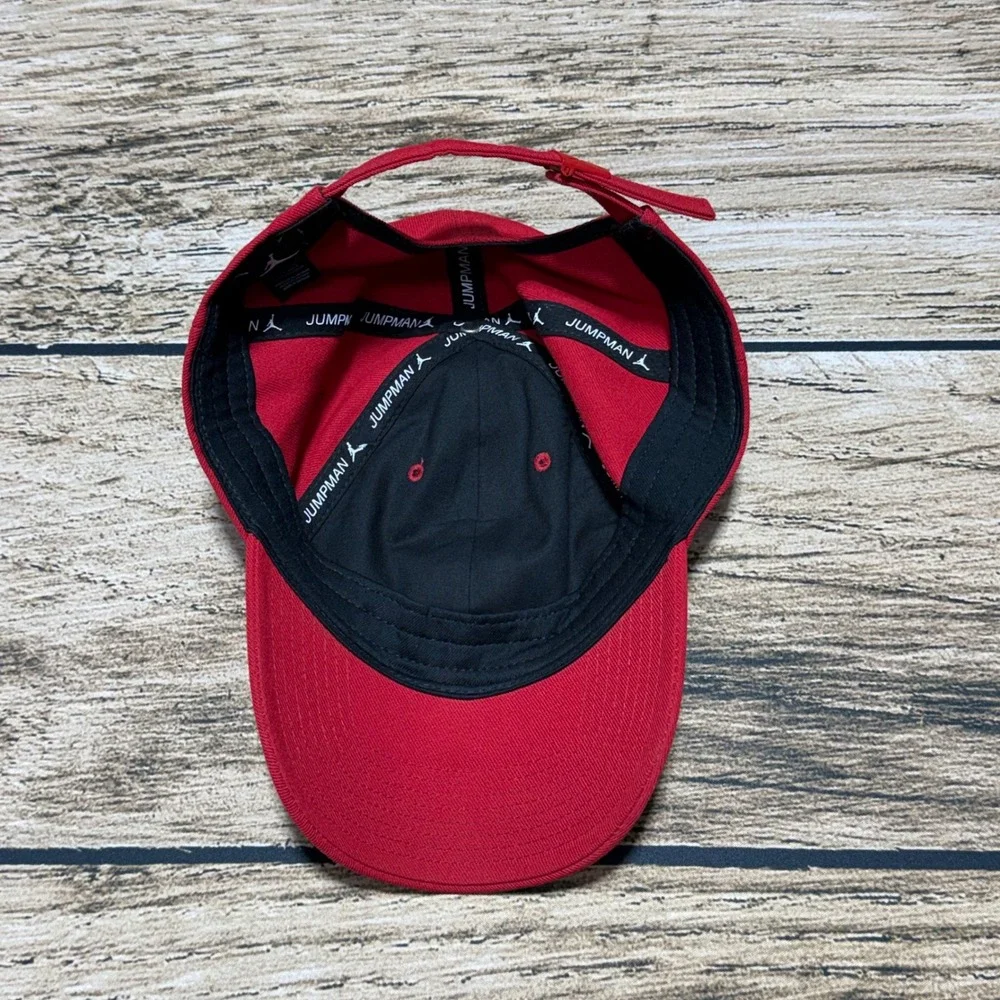 Jordan Jumpman Baseball Cap Men One Size Red Adjustable Hat 847143-687